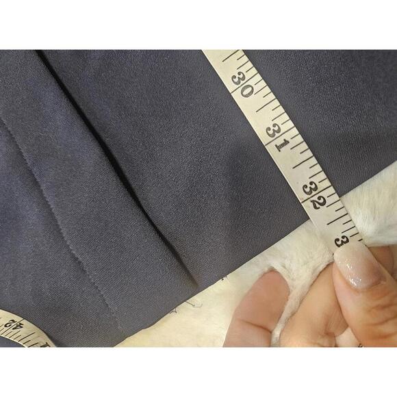 Doncaster Chic Sleeveless Navy Dress with Hidden Buttons #34 - Picture 4 of 7